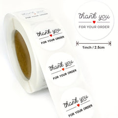 500 Thank You Stickers Baking Bread Cake Round Decorative Envelope Gift Label