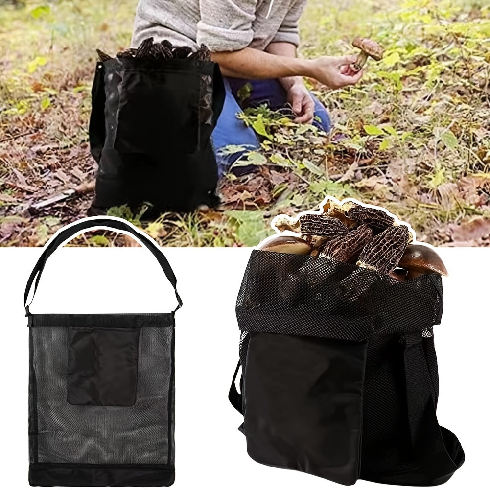 Foldable Mushroom Bag Strap Storage Pouch