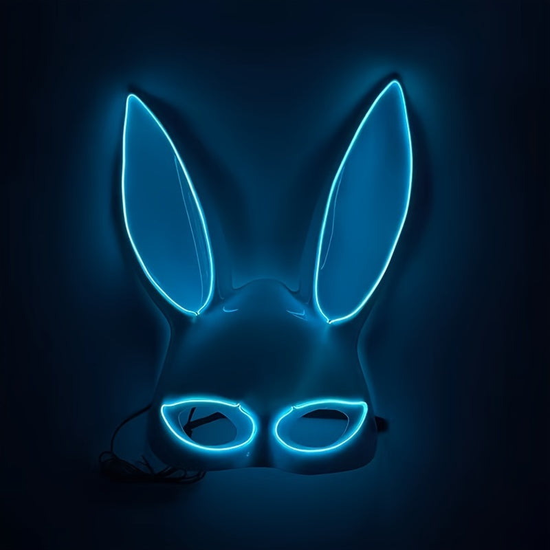 Christmas Prom Luminous Rabbit Mask Cartoon Rabbit Mask Easter Dress Up