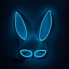Christmas Prom Luminous Rabbit Mask Cartoon Rabbit Mask Easter Dress Up