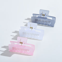 Translucent Square Large Hair Claw Clips - Non-slip Rectangular Hair Accessories