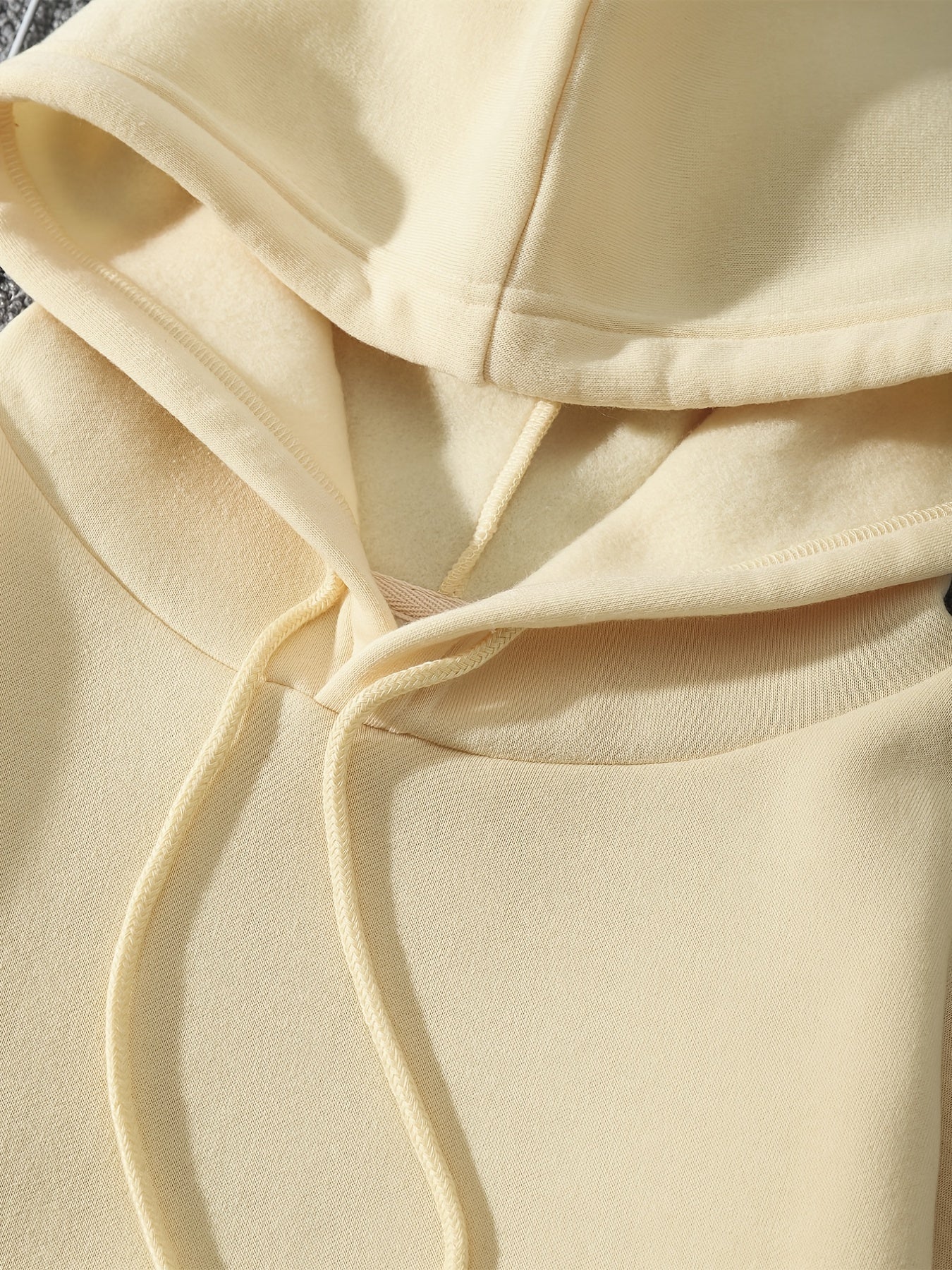 Women's Solid Hoodie Kangaroo Pocket Long Sleeve Pullover