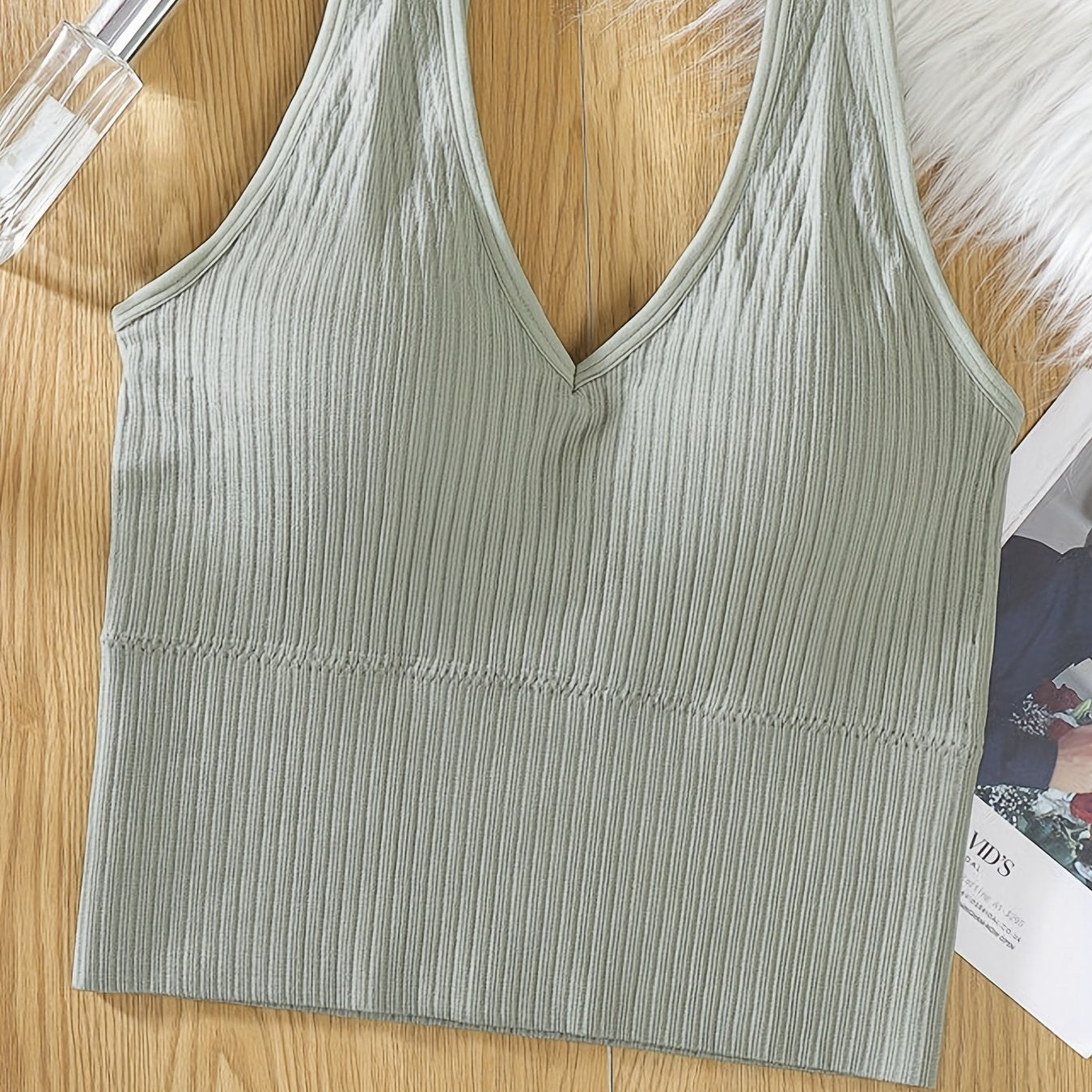 Women's V-Neck Sports Vest Wrap Chest Sleepwear