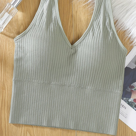 Women's V-Neck Sports Vest Wrap Chest Sleepwear