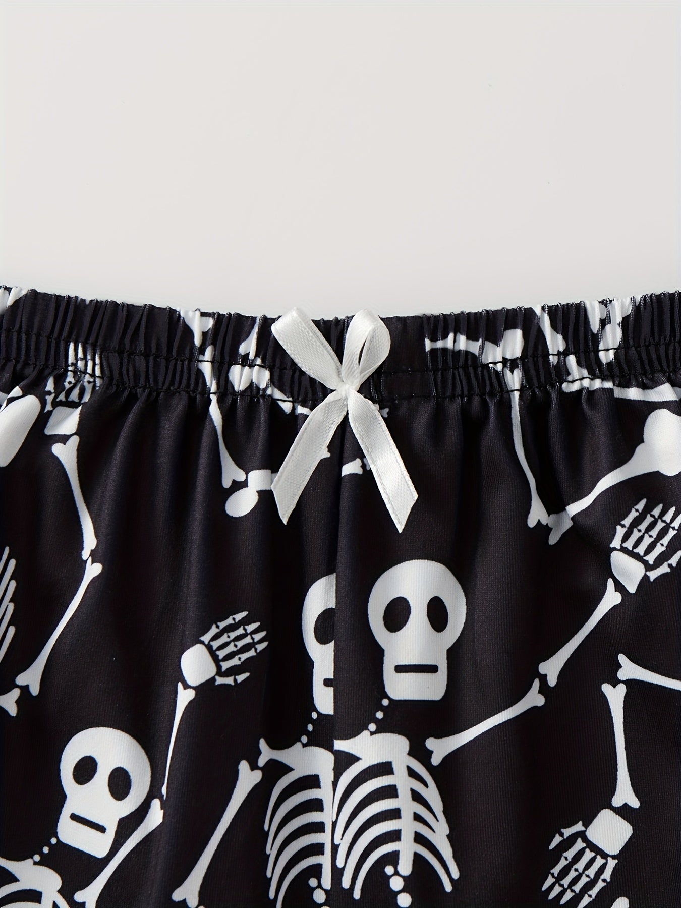 Skull Print Cami Top & Shorts Pajama Set Plus Size 2pcs Set