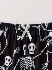 Skull Print Cami Top & Shorts Pajama Set Plus Size 2pcs Set