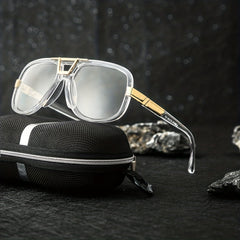 Square Frame Sunglasses Steampunk UV Protection