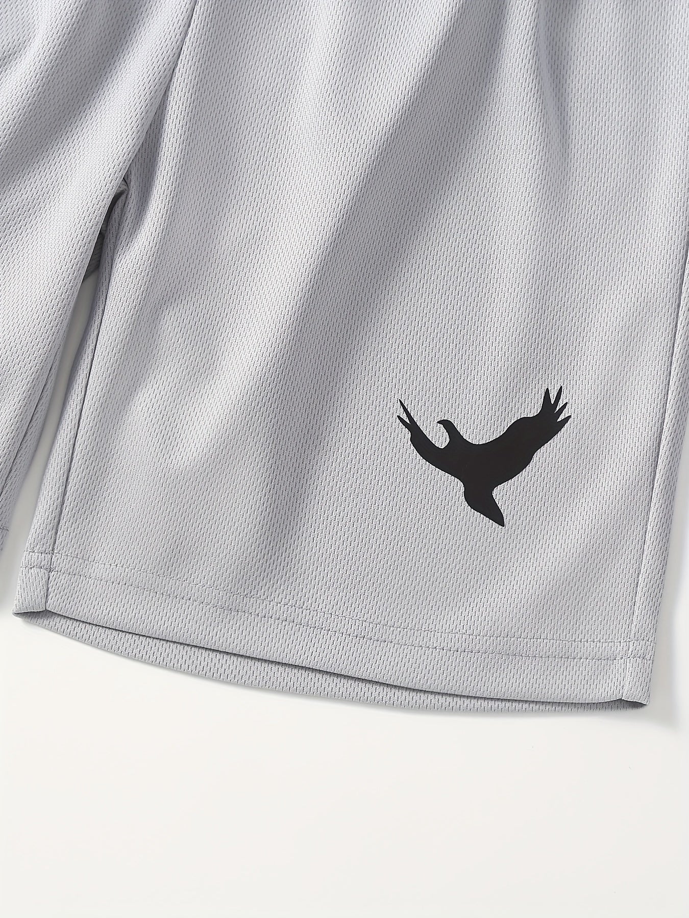 3pcs Eagle Print Boys Comfortable Creative Shorts For Summer