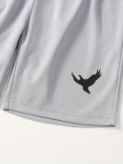 3pcs Eagle Print Boys Comfortable Creative Shorts For Summer