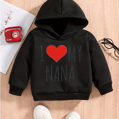 Baby Boys Heart Graphic Sweatshirt Hoodie Pullover