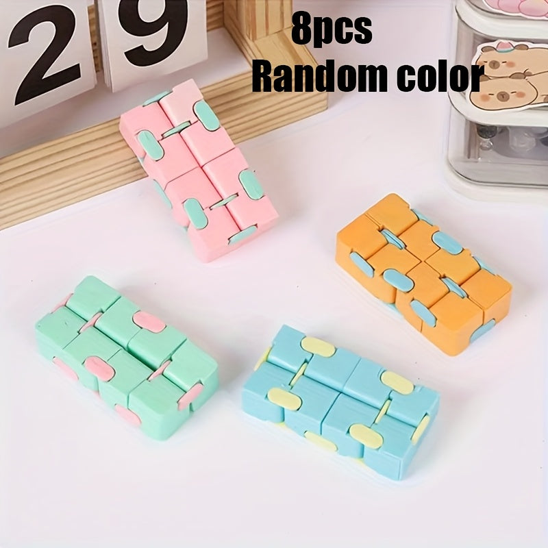 Infinity Flip Cube Puzzle Fidget Toys Smooth Mechanism Durable Plastic
