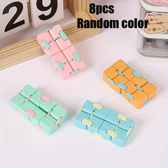 Infinity Flip Cube Puzzle Fidget Toys Smooth Mechanism Durable Plastic