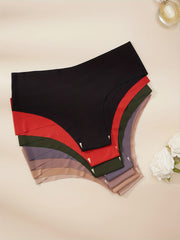 7pcs Seamless Hipster Panties Comfy Stretchy Intimates Panties