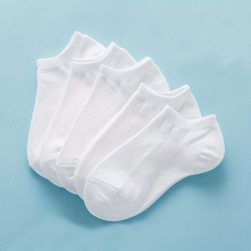 Teenager Cotton Blend Solid Ankle Socks for Kids Teens