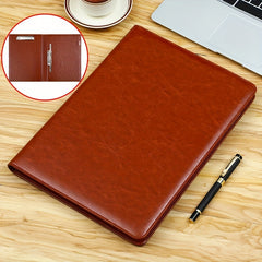 A4 Business Folder Faux Leather Storage Folder