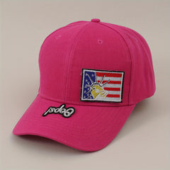 Flag Embroidery Baseball Cap Adjustable Couple Dad Hat