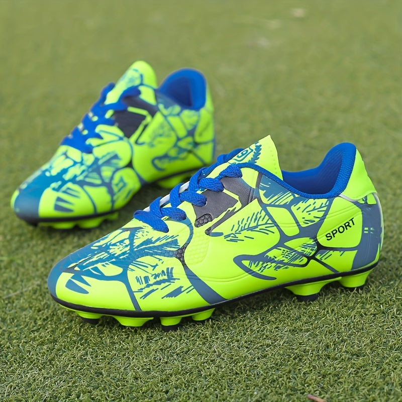 Boys' Non Slip Soccer Cleat w/ Spikes Outdoor Breathable Shoes