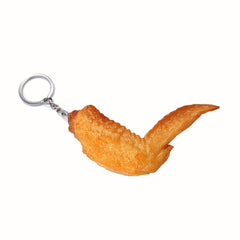 Fried Chicken Keychain Creative Food Charm Backpack Pendant