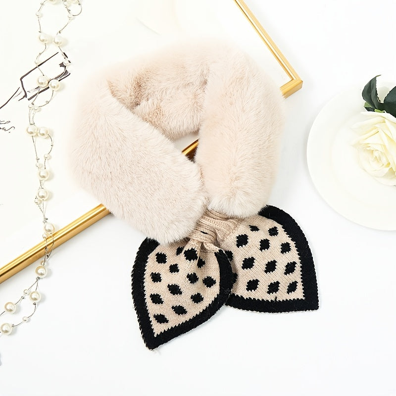 Winter Fuzzy Scarf Soft Plush Neckwear Fur Baby Collar