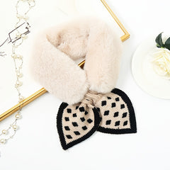 Winter Fuzzy Scarf Soft Plush Neckwear Fur Baby Collar