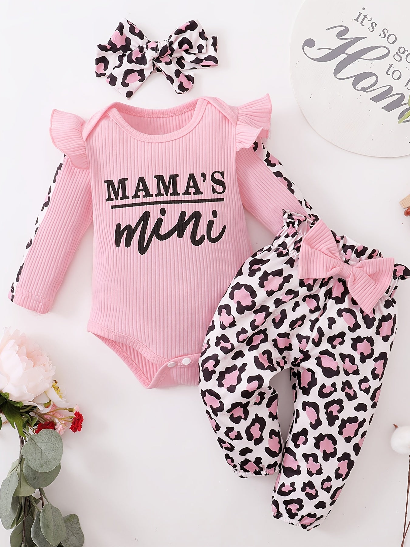 Cute Baby Girls Romper & Headband Set for Newborns