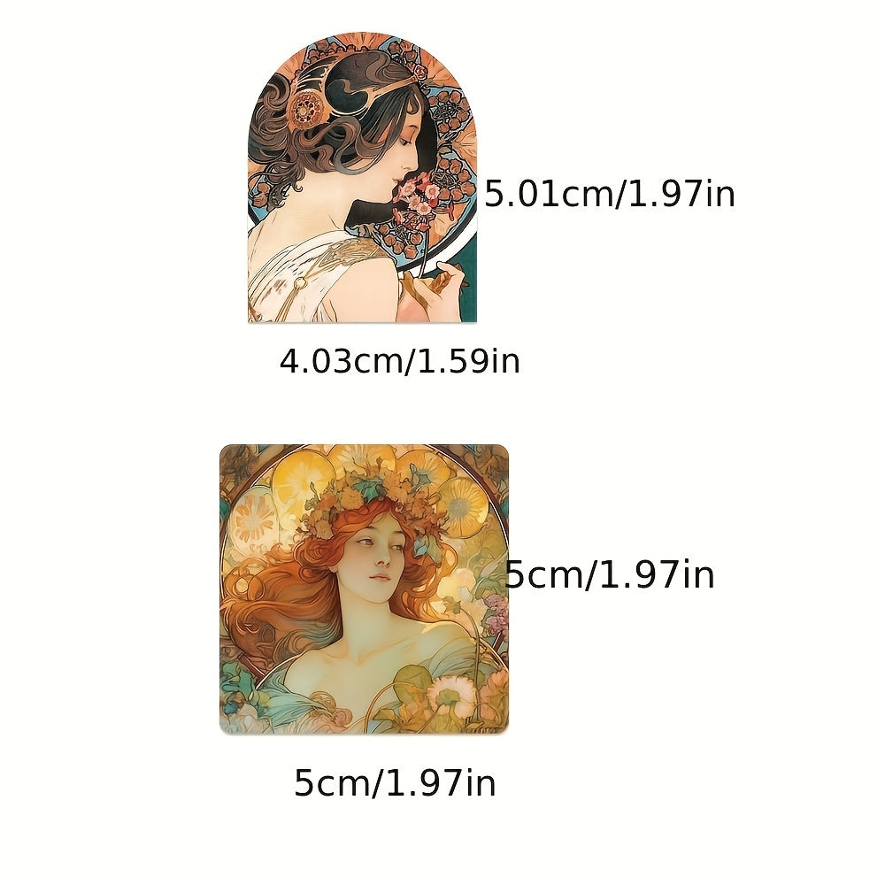60pcs Song Of Mousse Girl Stickers Waterproof PVC Decoration