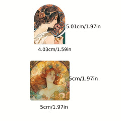 60pcs Song Of Mousse Girl Stickers Waterproof PVC Decoration