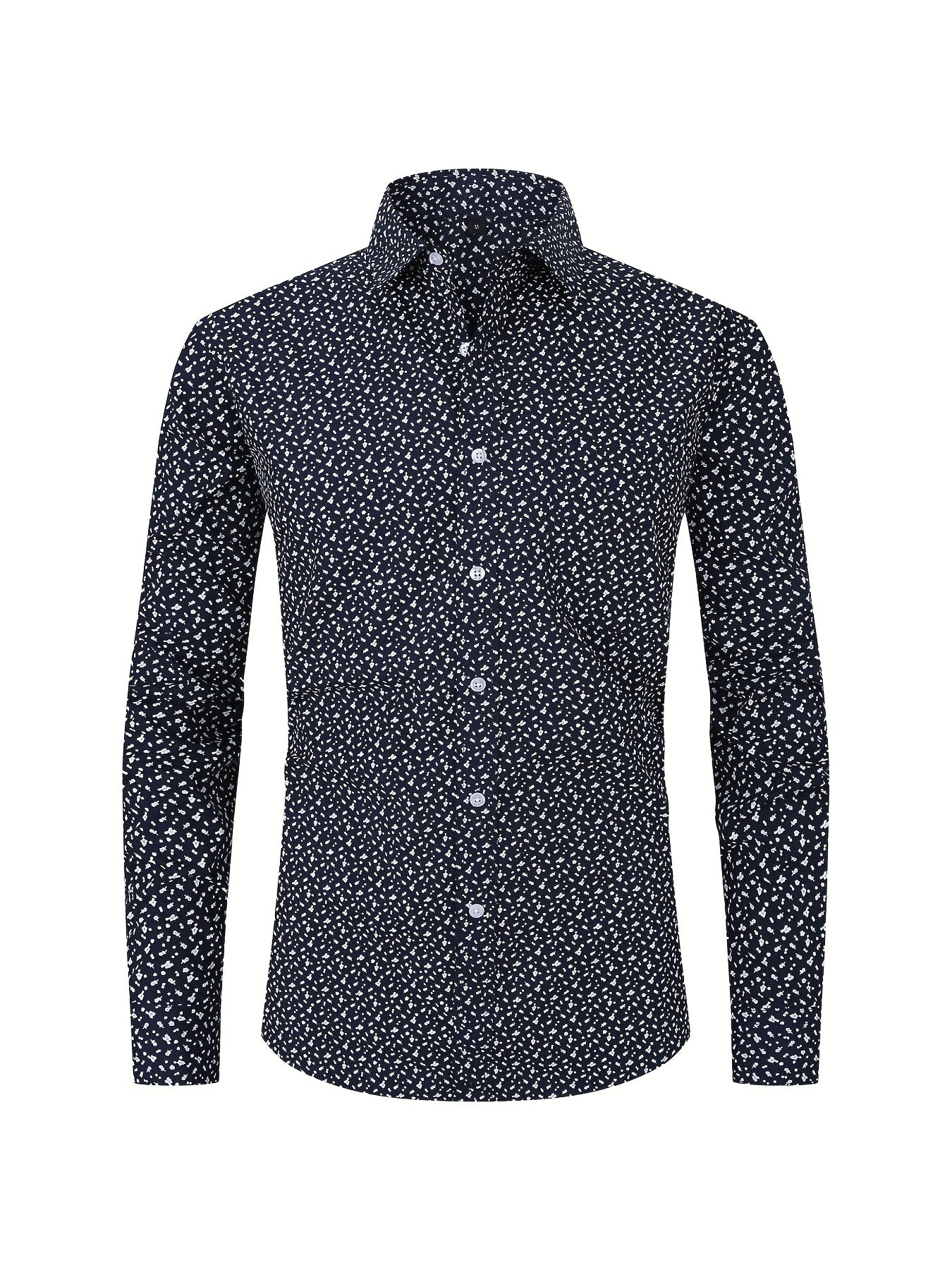 Men's Pattern Formal Button Up Shirt Spring/Fall Business Wear