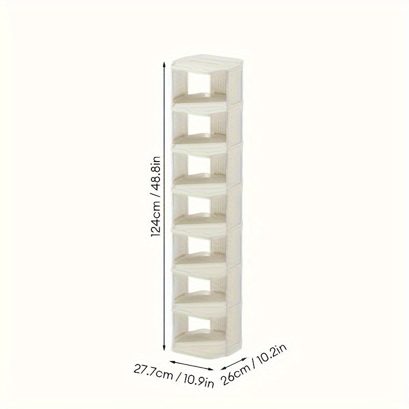 Stackable Small Shoe Rack Entry Door Shoe Cabinet Space Saving Shoe Storage
