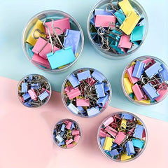48pcs Metal Clip Small Dovetail Large Stainless Steel Office Storage Iron Clip