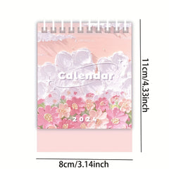 Mini Desk Calendar Colorful Tabletop Flip Calendar