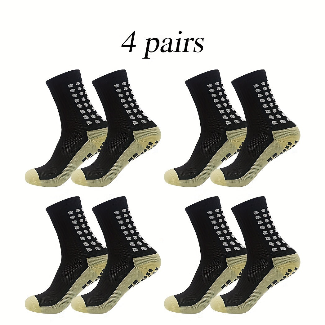 4 Pairs Breathable Athletic Socks For Men And Women