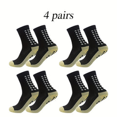 4 Pairs Breathable Athletic Socks For Men And Women