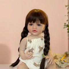 22in Full Vinyl Body Doll Reborn Kids Lifelike Girl Princess
