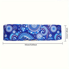 Printed Yoga Stretching Strap for Fitness - Tension Strap for Yoga