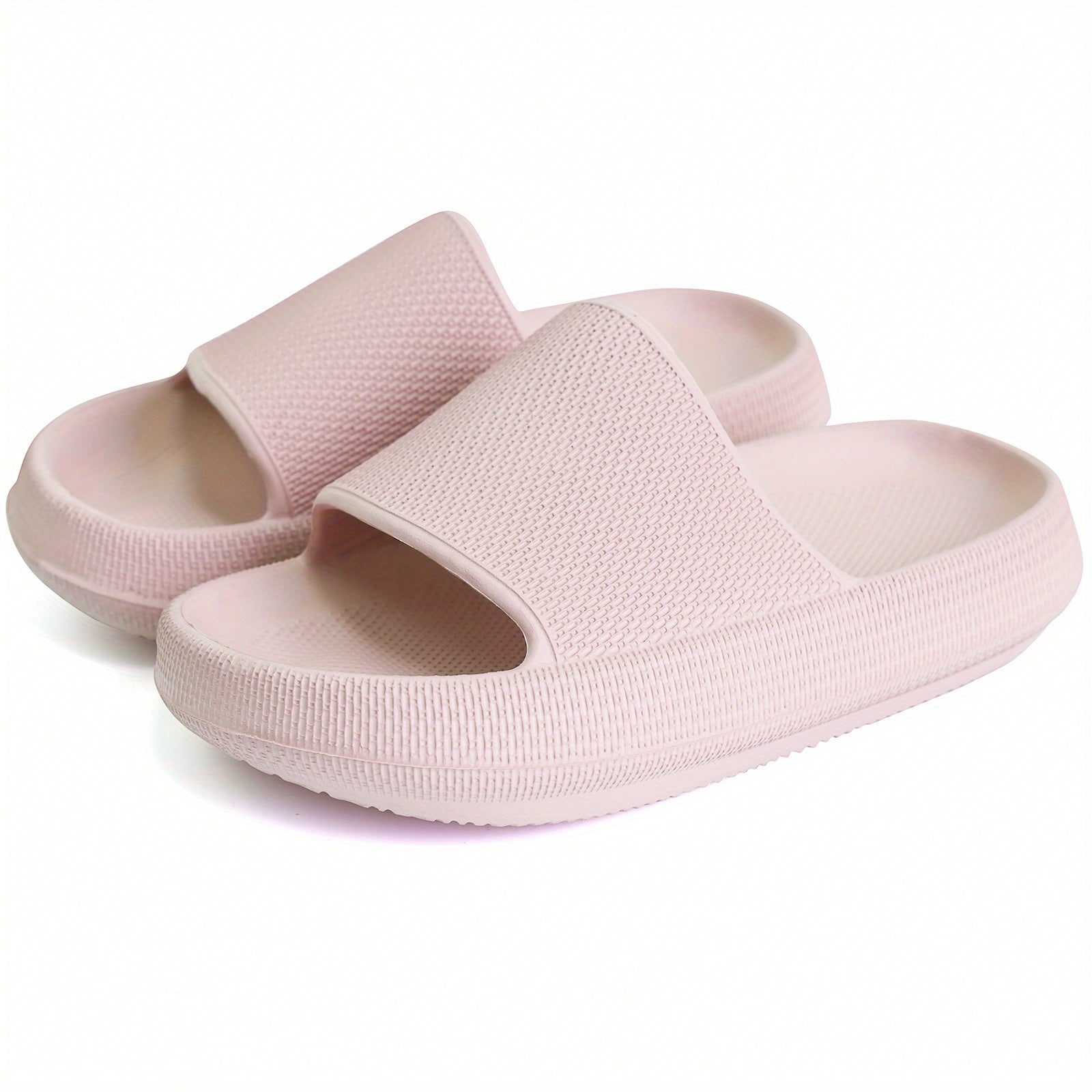 Girls Open Toe Platform Slides Soft Sole House Slippers