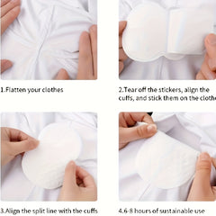 10pcs Underarm Pads Sweat Absorbent Pads For Women & Men