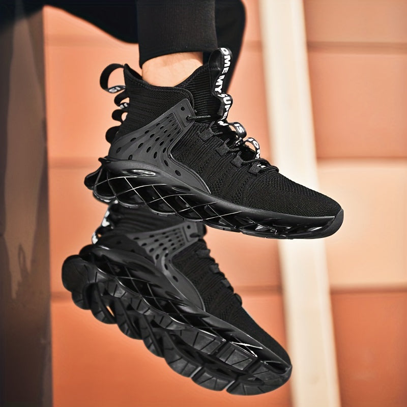 Men's Blade Sneakers Knitted Breathable Shock Absorb
