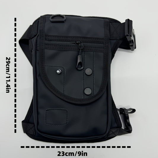 Waterproof Nylon Leg Bag For Men Motorcycle Riding Fanny Pack