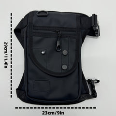 Waterproof Nylon Leg Bag For Men Motorcycle Riding Fanny Pack