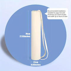 Canvas Yoga Mat Storage Bag Large Capacity Sports Bag