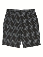 Men's Slim Fit Plaid Shorts For Summer
