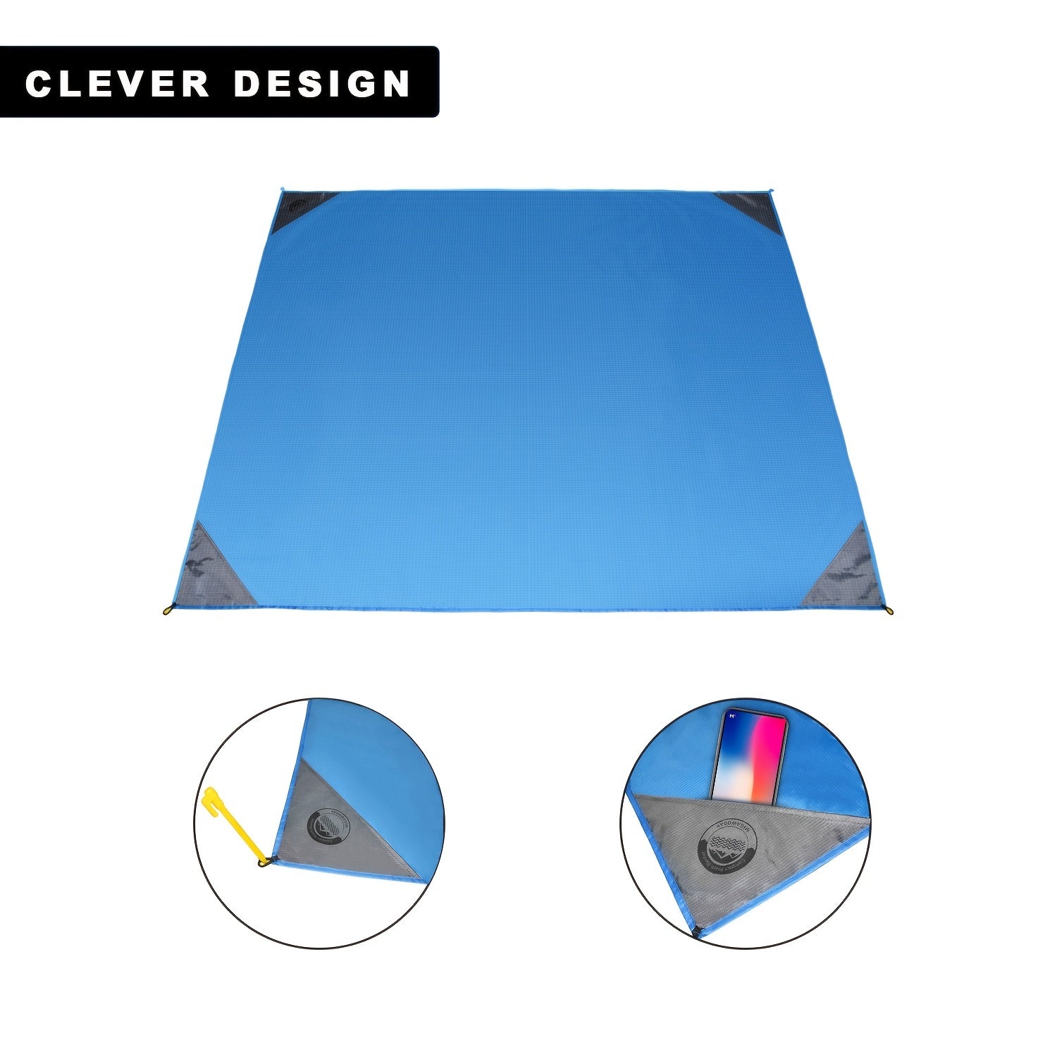 70x55 Outdoor Pocket Blanket Waterproof Travel Camping Picnic Beach Hiking