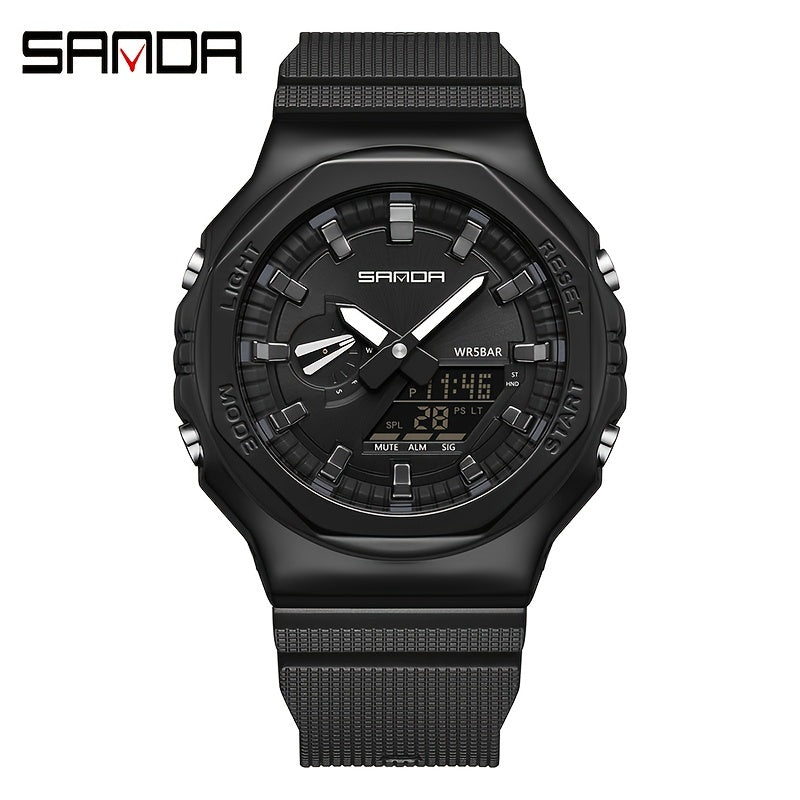 Sanda Boy's Metal Sports Watch Glow Functional Gift