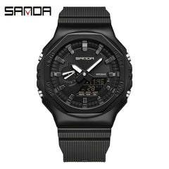 Sanda Boy's Metal Sports Watch Glow Functional Gift