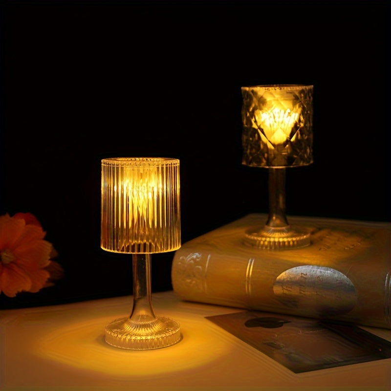 Rhombus Table Lamp Vertical Pattern for Home Decor
