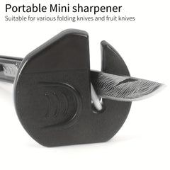 Portable Mini Sharpener for Camping Hiking - Folding Knives