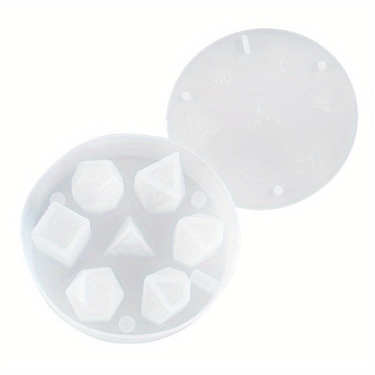 Silicone Dice Making Mold Alphanumeric Resin Dice Molds DIY Mold Kit