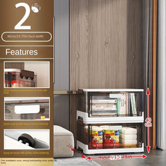 Foldable Storage Box Magnetic Suction for Clothes and Shoes