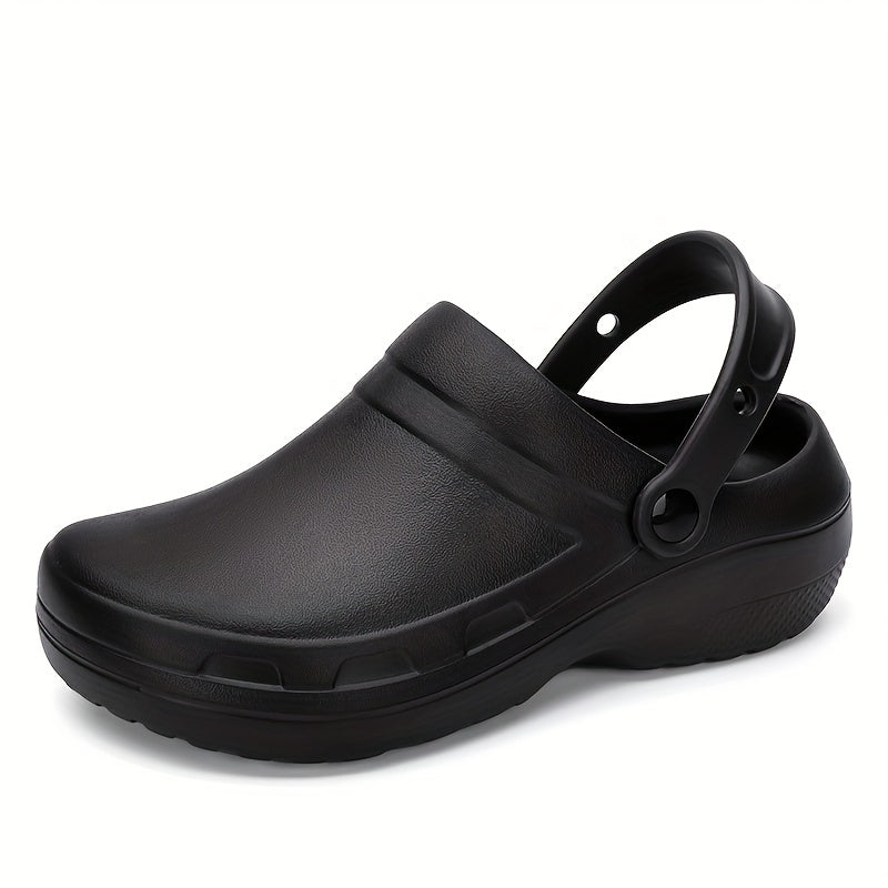 Men's Slip On Platform Clogs Garden Shoes Chef Nurse Work Shoes